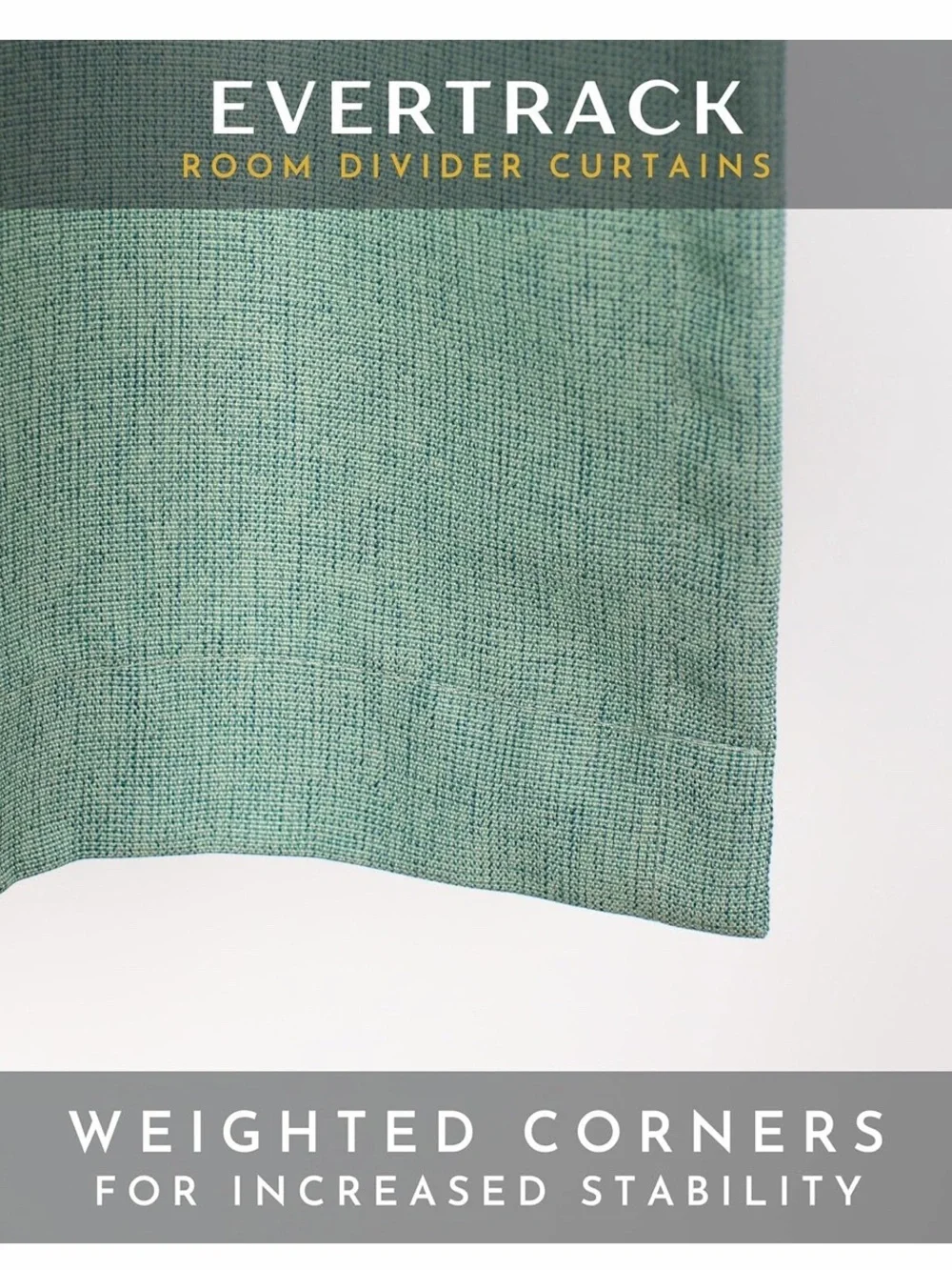 Sage Green Textured Medical Curtain with Metal Grommets